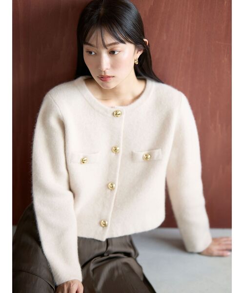 LAGUNAMOON（ラグナムーン）の「CHNラクーンニットジャケット（ノー