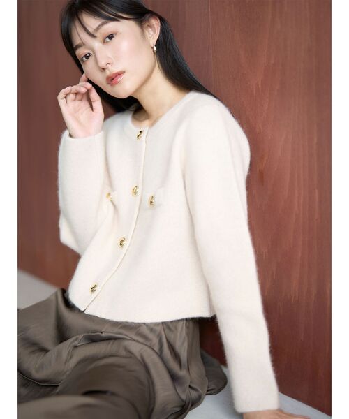 LAGUNAMOON（ラグナムーン）の「CHNラクーンニットジャケット（ノー