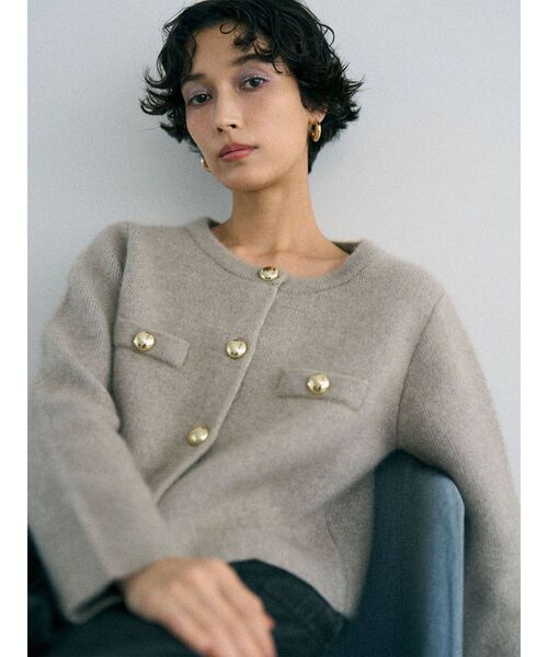 LAGUNAMOON（ラグナムーン）の「CHNラクーンニットジャケット（ノー