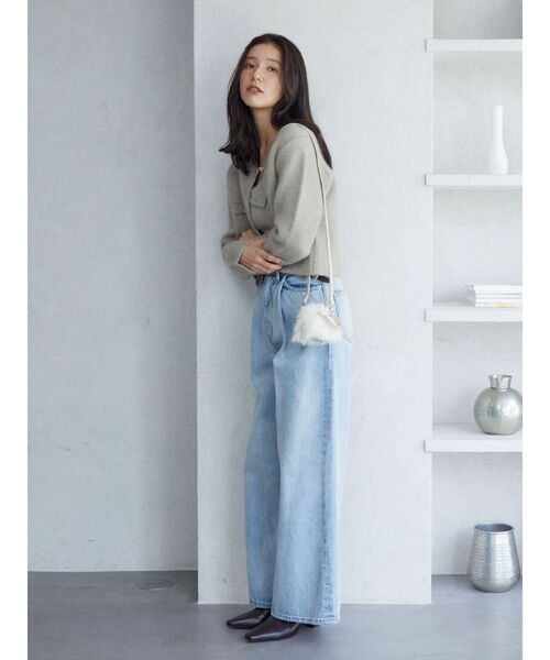 CHNラクーンニットジャケット（ノーカラージャケット）｜LAGUNAMOON