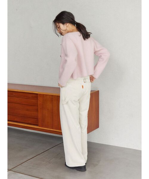 セール】CHNラクーンニットジャケット（ノーカラージャケット