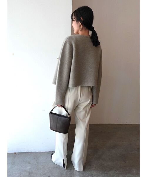 CHNラクーンニットジャケット（ノーカラージャケット）｜LAGUNAMOON