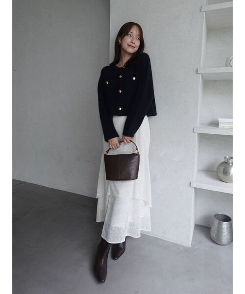 LAGUNAMOON（ラグナムーン）の「CHNラクーンニットジャケット（ノー