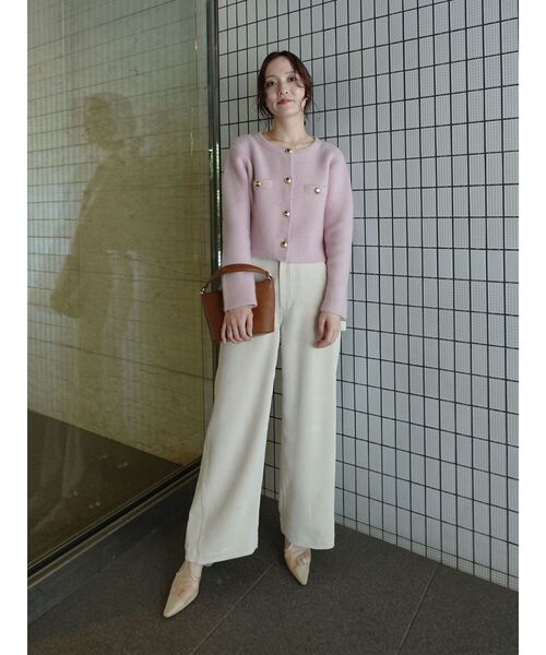 CHNラクーンニットジャケット（ノーカラージャケット）｜LAGUNAMOON