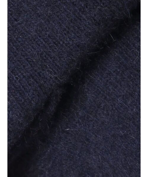 ネイビー CHNラクーンニットジャケット フォックスウールニットジャケット CHNラクーンニットジャケット（ノーカラージャケット）｜LAGUNAMOON