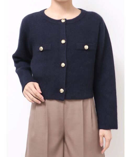 CHNラクーンニットジャケット（ノーカラージャケット）｜LAGUNAMOON