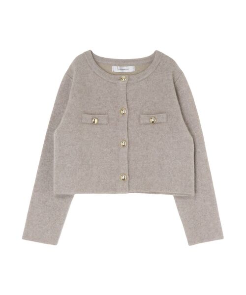 CHNラクーンニットジャケット（ノーカラージャケット）｜LAGUNAMOON