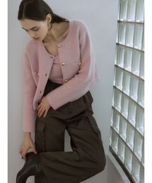 ノーカラージャケット（ピンク系）一覧 - WEAR