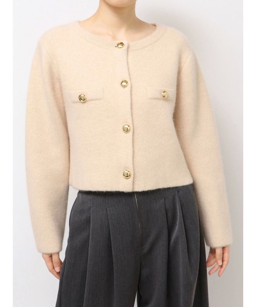 LAGUNAMOON（ラグナムーン）の「CHNラクーンニットジャケット（ノー