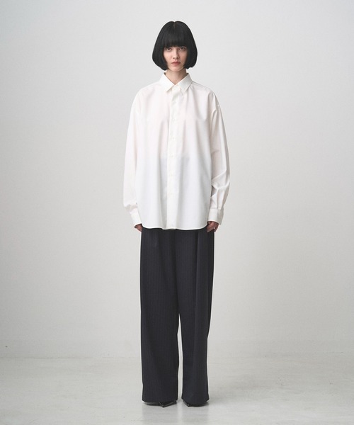 Juha(ユハ)の「COMPACT TWILL SHIRT(シャツ/ブラウス・メンズ・ホワイト/ブラック・3/4)」の8枚目の写真