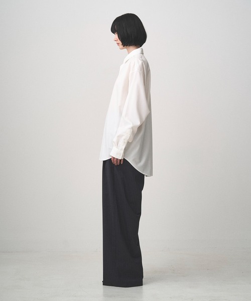 Juha(ユハ)の「COMPACT TWILL SHIRT(シャツ/ブラウス・メンズ・ホワイト/ブラック・3/4)」の10枚目の写真