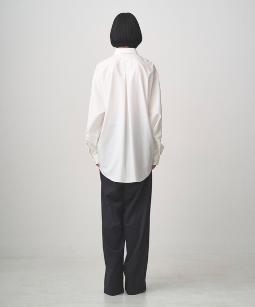 Juha(ユハ)の「COMPACT TWILL SHIRT(シャツ/ブラウス・メンズ・ホワイト/ブラック・3/4)」の11枚目の写真