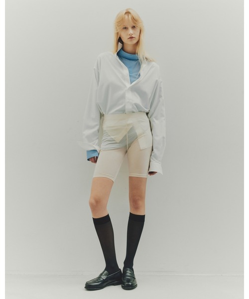 Juha(ユハ)の「COMPACT TWILL SHIRT(シャツ/ブラウス・メンズ・ホワイト/ブラック・3/4)」の4枚目の写真