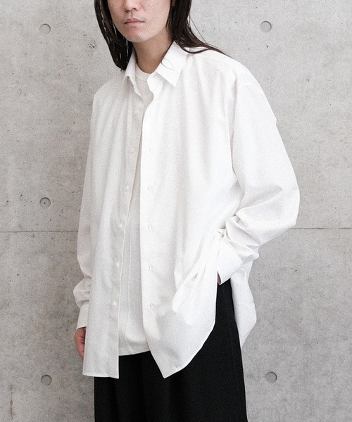 Juha(ユハ)の「COMPACT TWILL SHIRT(シャツ/ブラウス・メンズ・ホワイト/ブラック・3/4)」の14枚目の写真