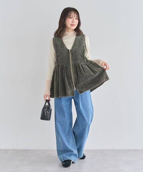 Sugar spoon（シュガースプーン）の「・SUGAR SPOON デニムワイドパンツ（デニムパンツ・レディース・インディゴブルー/パープル/ブラック・FREE）」の19枚目の写真