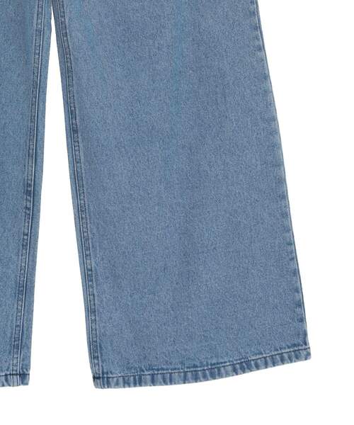 Sugar spoon（シュガースプーン）の「・SUGAR SPOON デニムワイドパンツ（デニムパンツ・レディース・インディゴブルー/パープル/ブラック・FREE）」の5枚目の写真