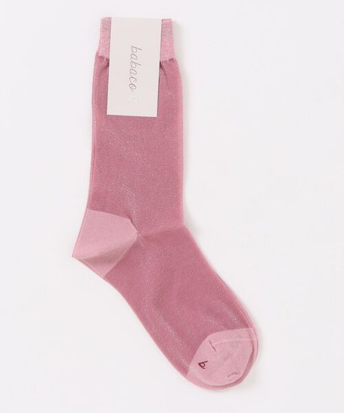 babaco（ババコ）の「babaco Lurex Sheer Socks（ソックス/靴下・レディース・ライトグリーン/ピンク/ネイビー・1）」の3枚目の写真