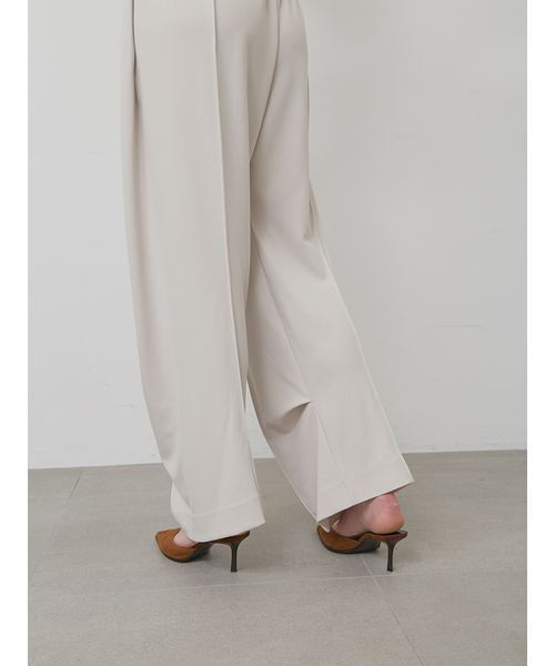 styling/（スタイリング）の「【セットアップ対応】ジョーゼットドレープパンツ（その他パンツ・レディース・ブラック/ライトベージュ/グリーン・0/1）」の10枚目の写真