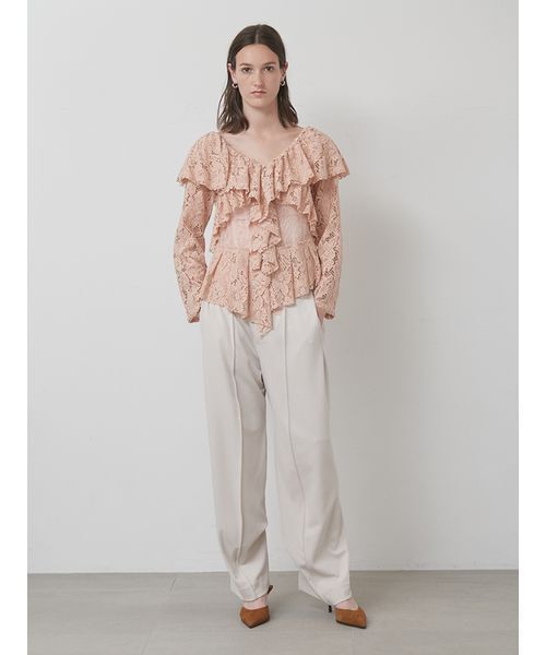 styling/（スタイリング）の「【セットアップ対応】ジョーゼットドレープパンツ（その他パンツ・レディース・ブラック/ライトベージュ/グリーン・0/1）」の12枚目の写真