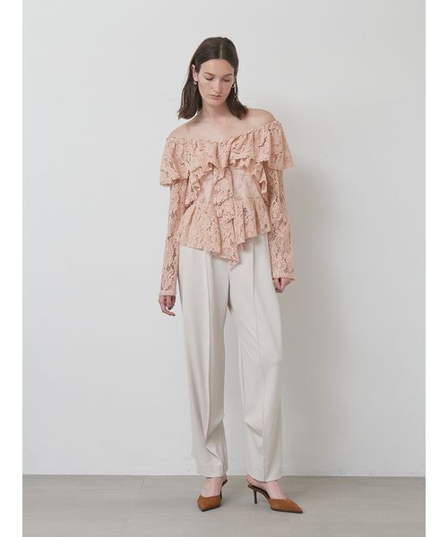 styling/（スタイリング）の「【セットアップ対応】ジョーゼットドレープパンツ（その他パンツ・レディース・ブラック/ライトベージュ/グリーン・0/1）」の13枚目の写真