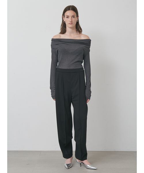 styling/（スタイリング）の「【セットアップ対応】ジョーゼットドレープパンツ（その他パンツ・レディース・ブラック/ライトベージュ/グリーン・0/1）」の18枚目の写真