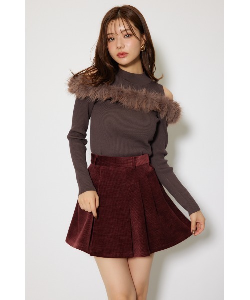 rienda(リエンダ)の「ボンディングコーデュロイミニスコートショートパンツ 秋服 冬服(スカート・レディース・ボルドー・X-SMALL/SMALL/MEDIUM)」の15枚目の写真
