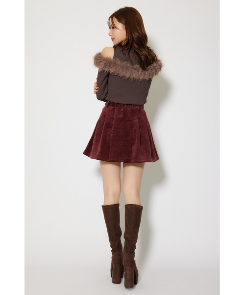 rienda(リエンダ)の「ボンディングコーデュロイミニスコートショートパンツ 秋服 冬服(スカート・レディース・ボルドー・X-SMALL/SMALL/MEDIUM)」の13枚目の写真