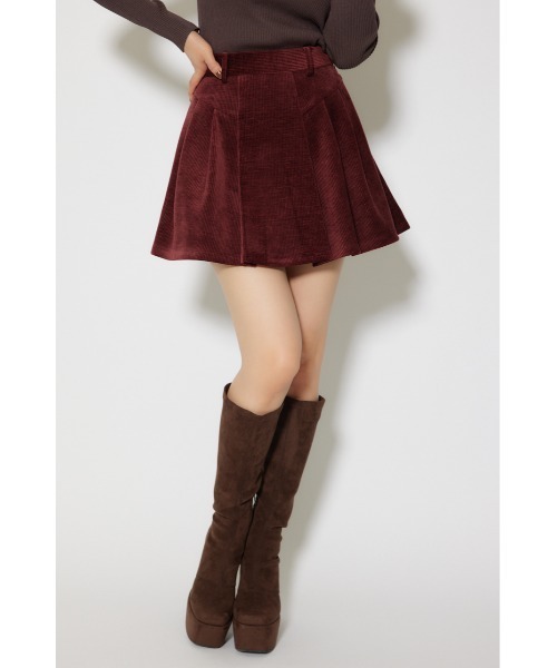 rienda(リエンダ)の「ボンディングコーデュロイミニスコートショートパンツ 秋服 冬服(スカート・レディース・ボルドー・X-SMALL/SMALL/MEDIUM)」の12枚目の写真