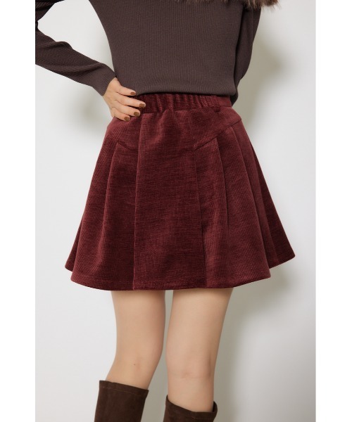 rienda(リエンダ)の「ボンディングコーデュロイミニスコートショートパンツ 秋服 冬服(スカート・レディース・ボルドー・X-SMALL/SMALL/MEDIUM)」の10枚目の写真