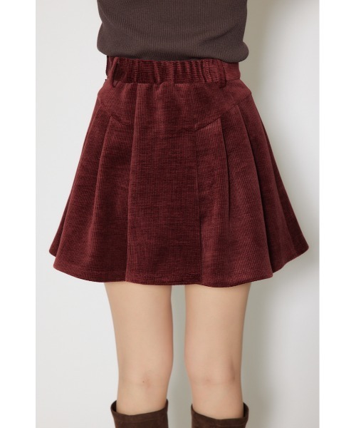 rienda(リエンダ)の「ボンディングコーデュロイミニスコートショートパンツ 秋服 冬服(スカート・レディース・ボルドー・X-SMALL/SMALL/MEDIUM)」の7枚目の写真