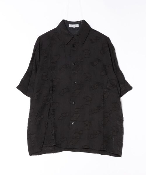 m.f.editorial（エムエフエディトリアル）の「【ウォッシャブル】グロウスバイインジアティック リーフ柄ジャガード 半袖シャツ（シャツ/ブラウス・メンズ・ダークウッド/ブラック・MEDIUM/LARGE）」の17枚目の写真