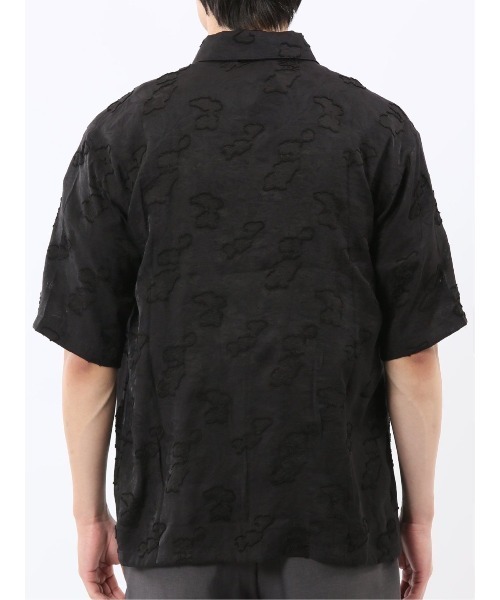 m.f.editorial（エムエフエディトリアル）の「【ウォッシャブル】グロウスバイインジアティック リーフ柄ジャガード 半袖シャツ（シャツ/ブラウス・メンズ・ダークウッド/ブラック・MEDIUM/LARGE）」の20枚目の写真