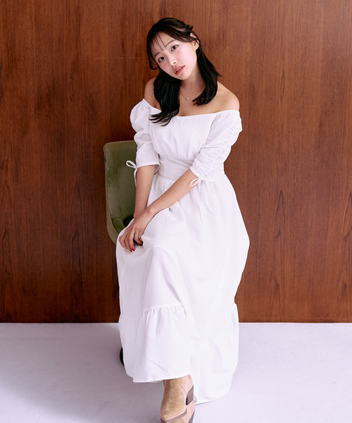 juemi シャツ　ジュエミ　モスクシャツ　ワンピース リネンライクシャツワンピース【接触冷感】 LE SOUK HOLIDAY｜クロス