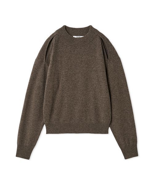 SNIDEL(スナイデル)の「コールドショルダープルオーバー(ニット/セーター・レディース・ラベンダー/ブラウン/ブラック/アイボリー・F)」の4枚目の写真