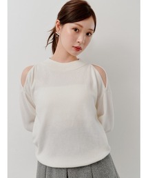 SNIDEL | コールドショルダープルオーバー(ニット/セーター)