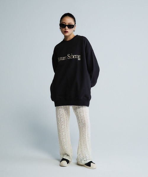 JEANASIS（ジーナシス）の「【Les Fleurs】アソートストレッチフレアパンツ/594278（その他パンツ・レディース・ブラック/ホワイト/チェック/ブラウン・FREE）」の8枚目の写真