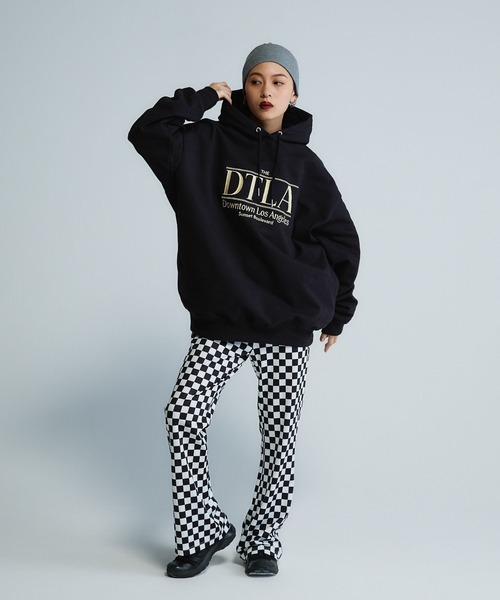 JEANASIS（ジーナシス）の「【Les Fleurs】アソートストレッチフレアパンツ/594278（その他パンツ・レディース・ブラック/ホワイト/チェック/ブラウン・FREE）」の6枚目の写真