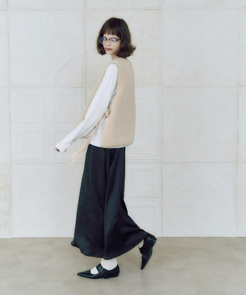 manana suerte（マニャーナスエルテ）の「ロングスカート（スカート・レディース・ブラック・FREE）」の2枚目の写真