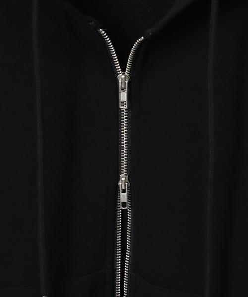 ELLUV（エルブ）の「【ELLUV/エルヴ】ヴィンテージフェード＆ダメージ加工 ショートジップアップパーカー（パーカー・メンズ・ブラック/ブラック系その他/ホワイト系その他・S/M/L）」の15枚目の写真