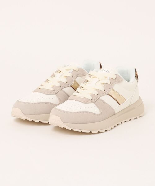 VINCULUM(ウィンクルム)の「【VINCULUM】スエードコンビスニーカー(755111)(スニーカー・レディース・ホワイト系その他・39/38/37/36)」の2枚目の写真