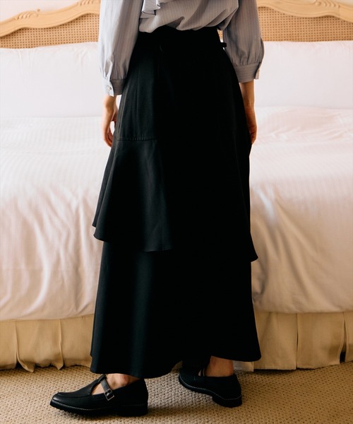 AND COUTURE（アンドクチュール）の「インナーミニティアードスカート（スカート・レディース・レッド/ブラウン/ブラック・MEDIUM/SMALL）」の21枚目の写真