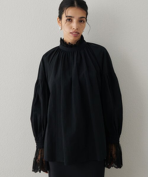 レースギャザーブラウス（シャツ/ブラウス）｜Whim Gazette（ウィム