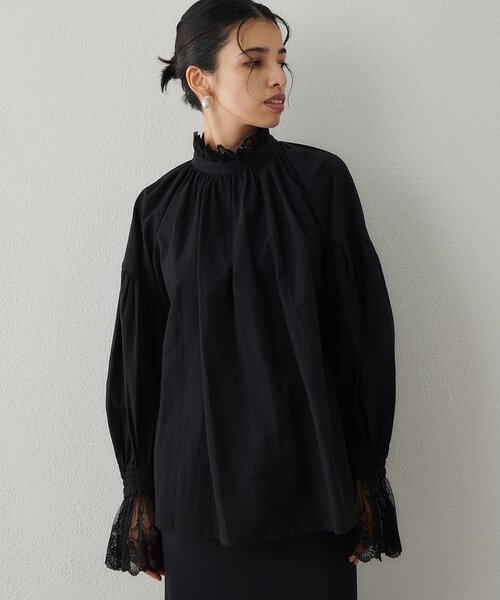 レースギャザーブラウス（シャツ/ブラウス）｜Whim Gazette（ウィム