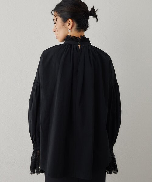 レースギャザーブラウス（シャツ/ブラウス）｜Whim Gazette