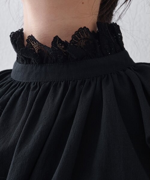 レースギャザーブラウス（シャツ/ブラウス）｜Whim Gazette（ウィム