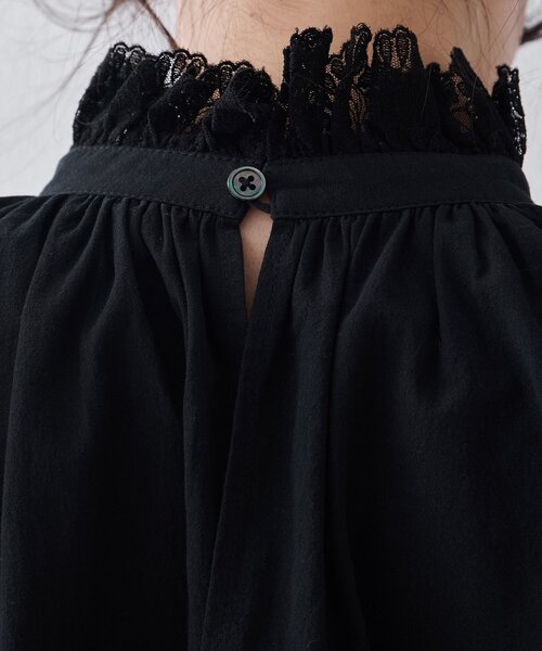 レースギャザーブラウス（シャツ/ブラウス）｜Whim Gazette（ウィム