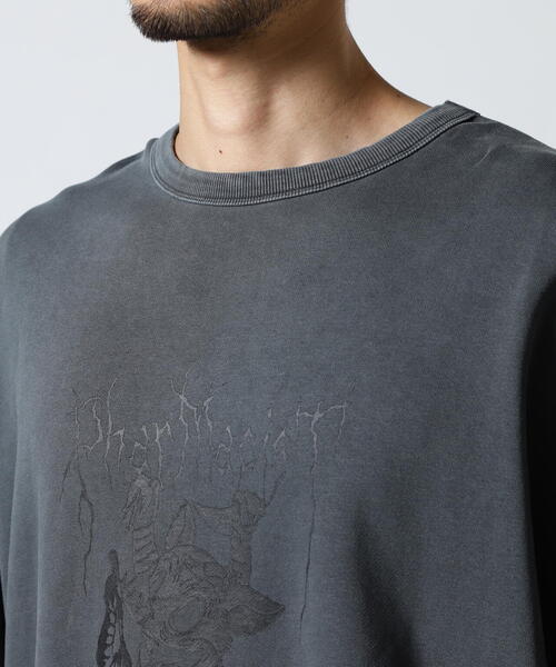 DANKE SCHON(ダンケシェーン)の「【WEB&DEPOT限定】DankeSchon/ダンケシェーン/PIGMENT SWEAT PUG(スウェット・メンズ・ベージュ/ブラック・M/L)」の6枚目の写真