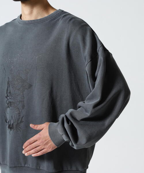 DANKE SCHON(ダンケシェーン)の「【WEB&DEPOT限定】DankeSchon/ダンケシェーン/PIGMENT SWEAT PUG(スウェット・メンズ・ベージュ/ブラック・M/L)」の7枚目の写真