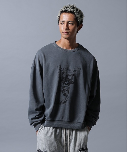 DANKE SCHON(ダンケシェーン)の「【WEB&DEPOT限定】DankeSchon/ダンケシェーン/PIGMENT SWEAT PUG(スウェット・メンズ・ベージュ/ブラック・M/L)」の19枚目の写真