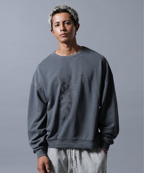 DANKE SCHON(ダンケシェーン)の「【WEB&DEPOT限定】DankeSchon/ダンケシェーン/PIGMENT SWEAT PUG(スウェット・メンズ・ベージュ/ブラック・M/L)」の18枚目の写真